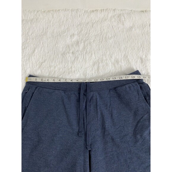 Eddie Bauer Men's Shorts Bermudas  Navy Blue Pull On Elastic & Tie XL - Picture 9 of 10